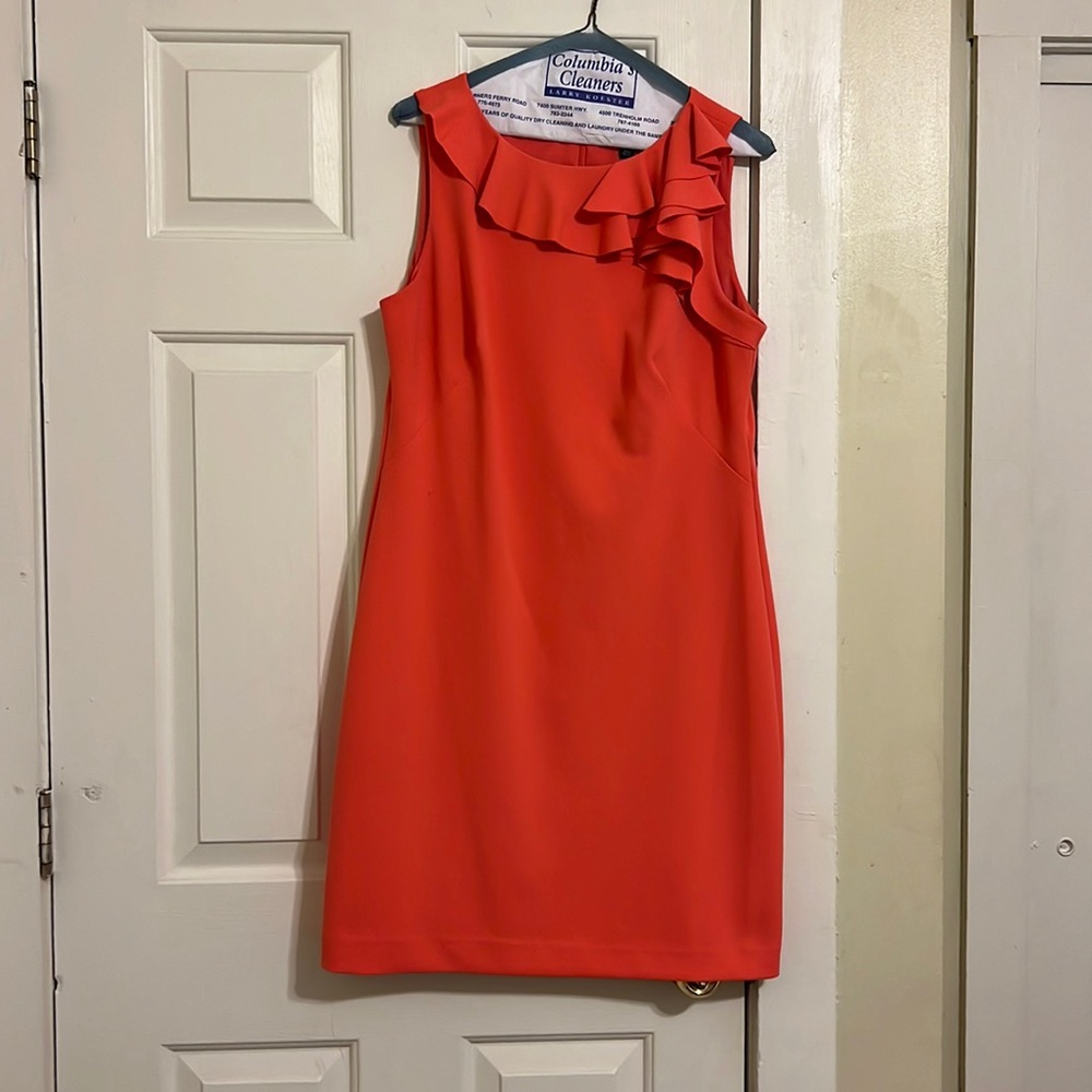 Coral pink size 12 Ralph Lauren dress